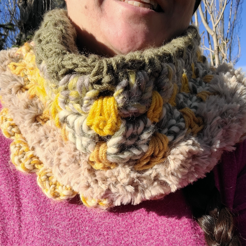CUSTOM MADE TO ORDER Chunky Knit Scarf Cowl Neck Warmer Handmade Crochet